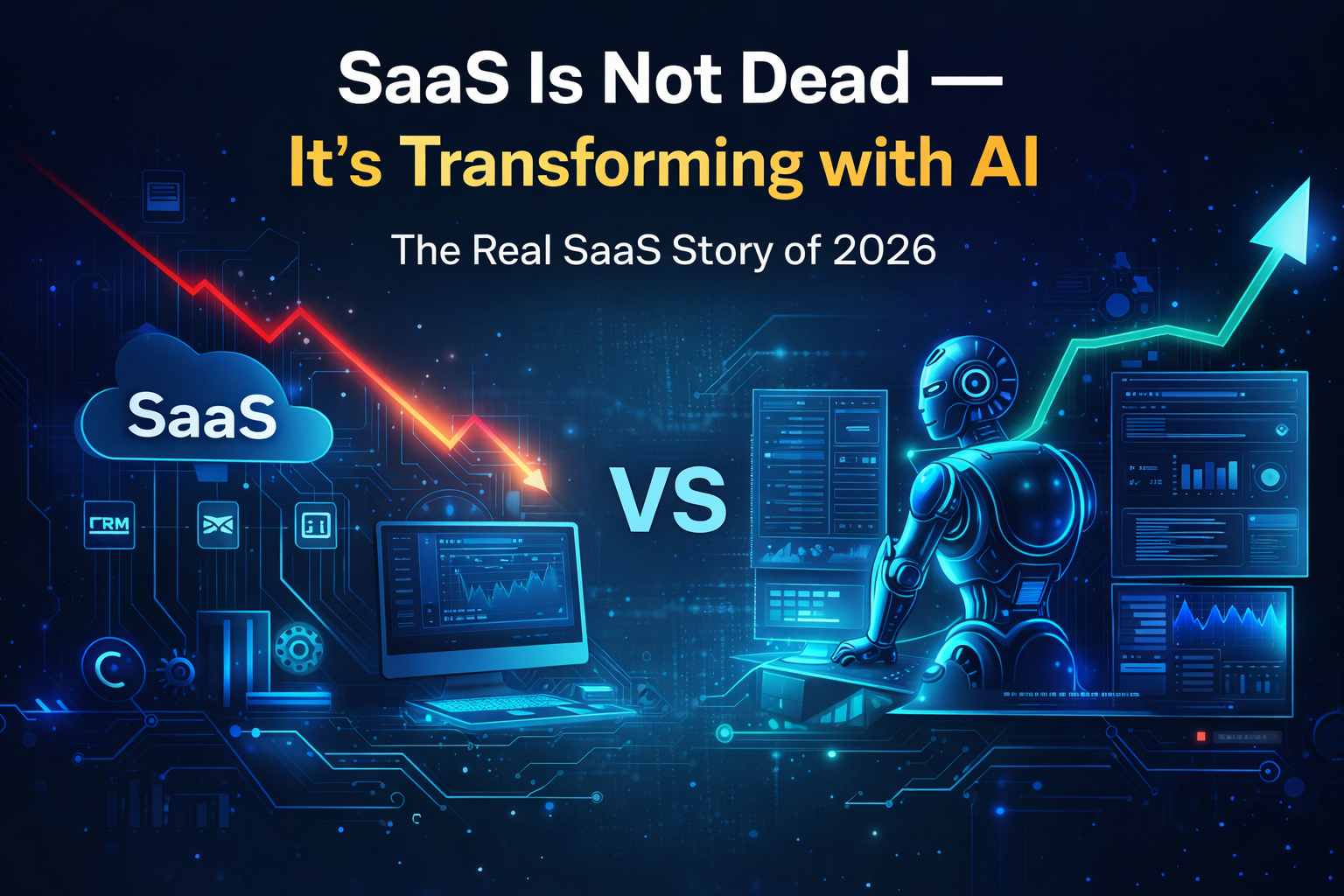 AI transforming SaaS industry in 2026 with shift from traditional software to AI-powered systems