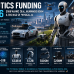 Robotics funding 2026 Waymo humanoid AI trends